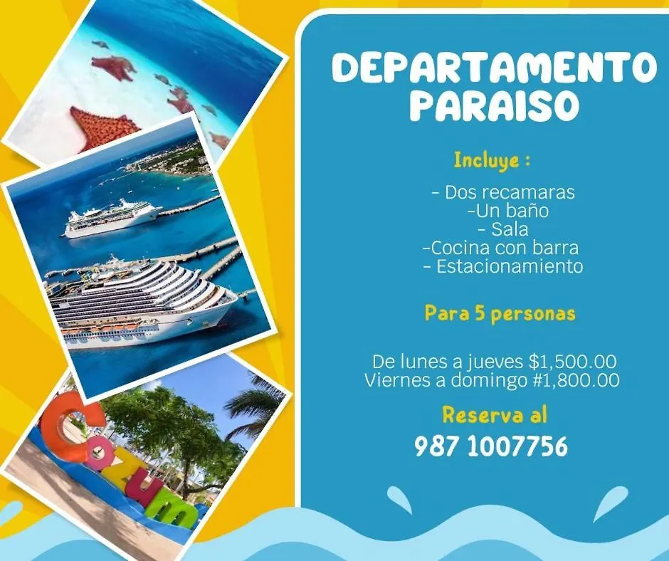 Departamento Paraiso Cozumel